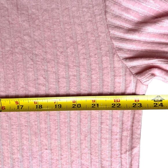 Pale Pink Sweater Women's Large Dusty Rose Velvety‎ Long Sleeve Romantic Winter - Picture 12 of 14